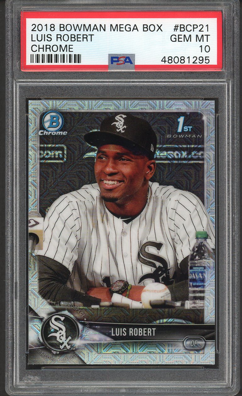 2018 Bowman Mega Box Chrome #BCP21 Luis Robert White Sox PSA 10 GEM MINT 554430