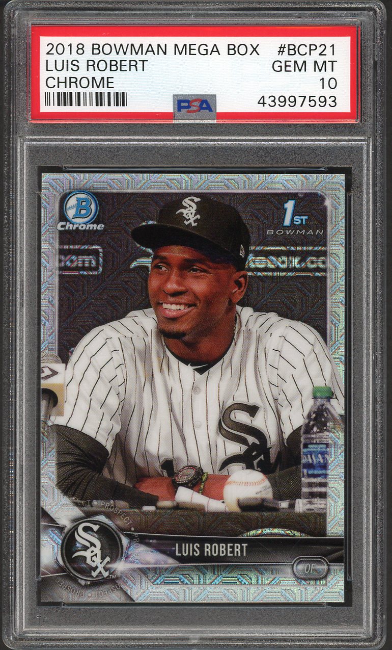2018 Bowman Mega Box Chrome #BCP21 Luis Robert White Sox PSA 10 GEM MINT 554431