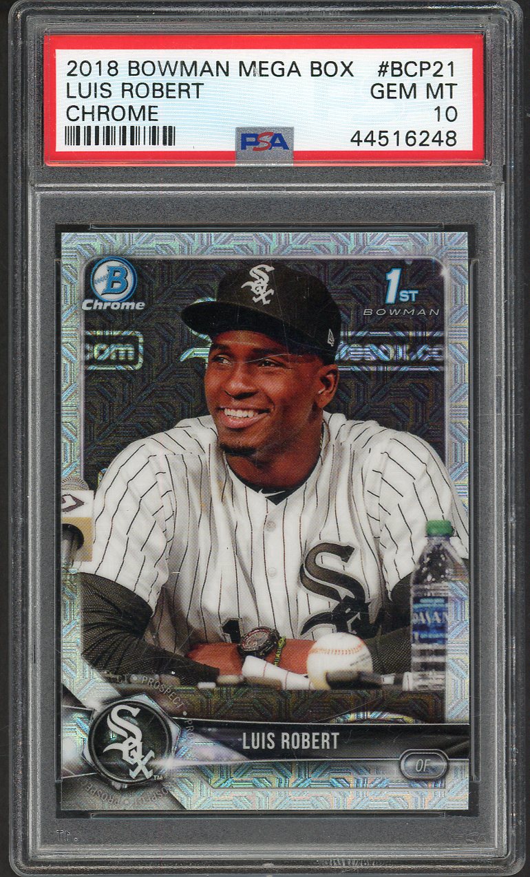 2018 Bowman Mega Box Chrome #BCP21 Luis Robert White Sox PSA 10 GEM MINT 554432
