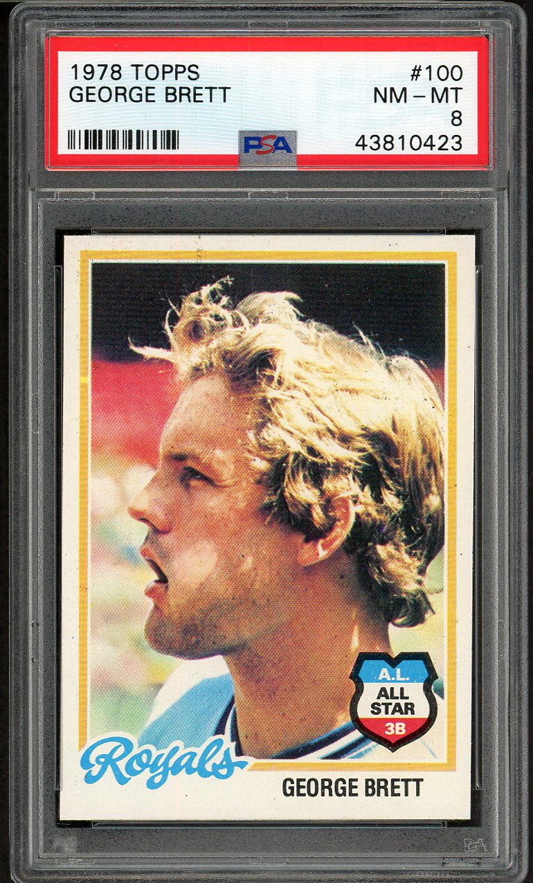 1978 Topps Baseball #100 George Brett Royals PSA 8 NM/MT 554440