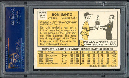 1963 Topps Baseball #252 Ron Santo Cubs PSA 7 NM 554455