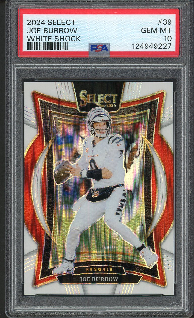 2024 Select #039 Joe Burrow Bengals PSA 10 GEM MINT White Shock 554458