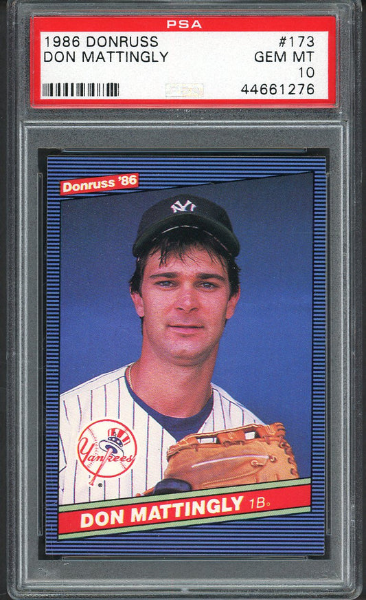 1986 Donruss #173 Don Mattingly Yankees PSA 10 GEM MINT 554474