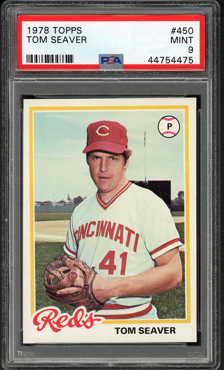 1978 Topps Baseball #450 Tom Seaver Reds PSA 9 MINT 554475
