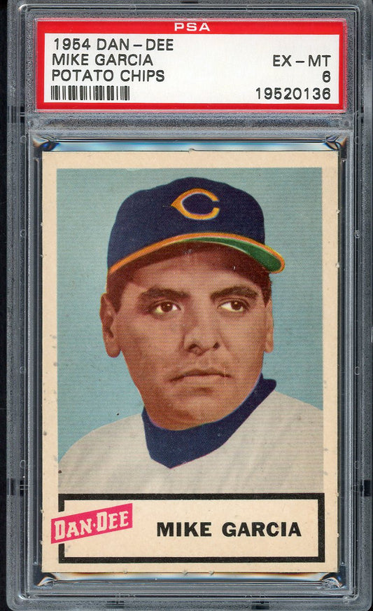 1954 Dan Dee Mike Garcia Indians PSA 6 EX-MT 554477