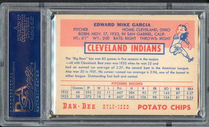 1954 Dan Dee Mike Garcia Indians PSA 6 EX-MT 554477