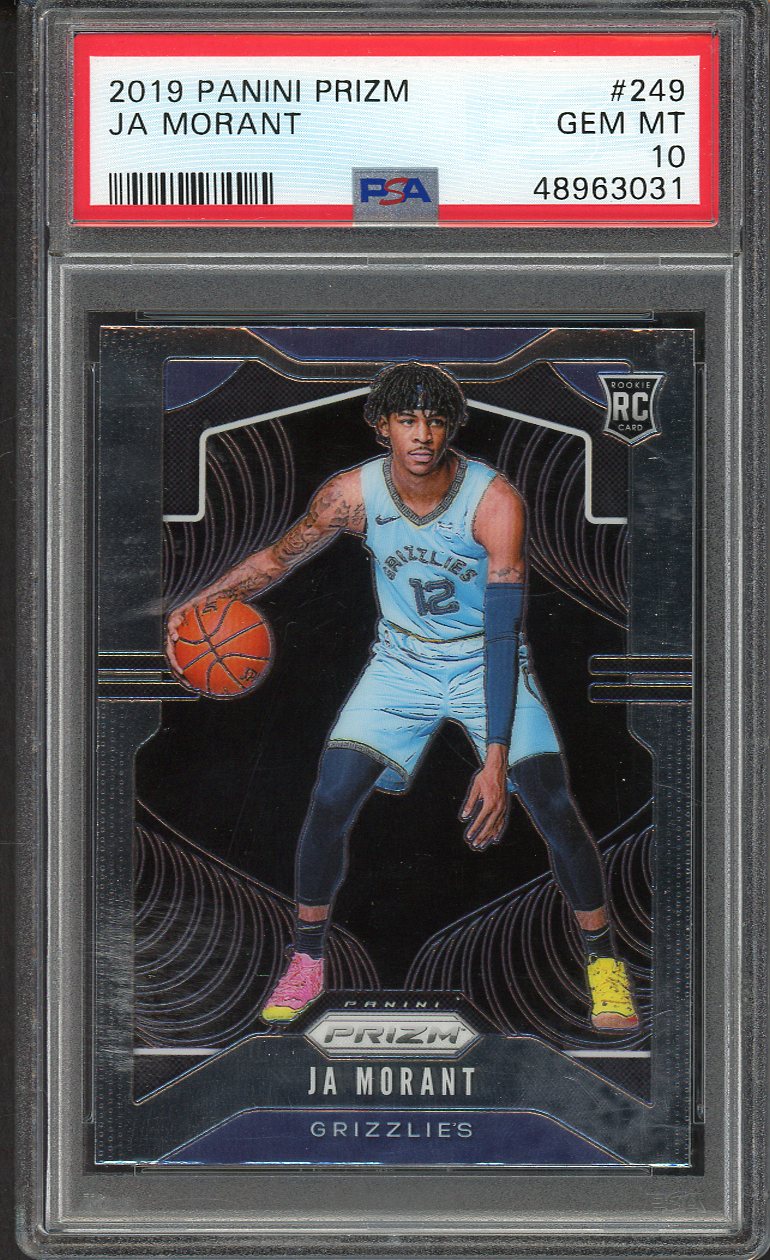 2019 Panini Prizm #249 Ja Morant Grizzlies PSA 10 GEM MINT 554525