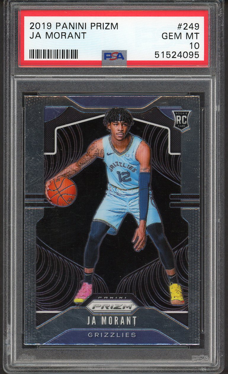 2019 Panini Prizm #249 Ja Morant Grizzlies PSA 10 GEM MINT 554526
