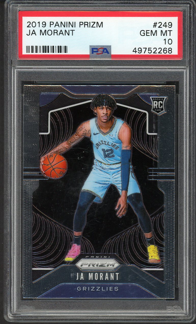 2019 Panini Prizm #249 Ja Morant Grizzlies PSA 10 GEM MINT 554527