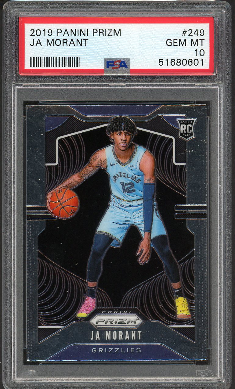2019 Panini Prizm #249 Ja Morant Grizzlies PSA 10 GEM MINT 554528