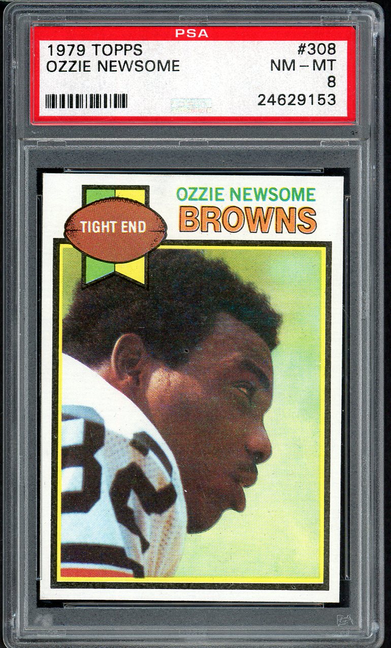 1979 Topps Football #308 Ozzie Newsome Browns PSA 8 NM/MT 554532