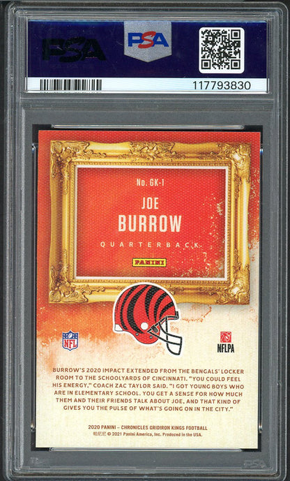 2020 Panini Chronicles Kings #GK1 Joe Burrow Bengals PSA 9 MINT Purple 554543