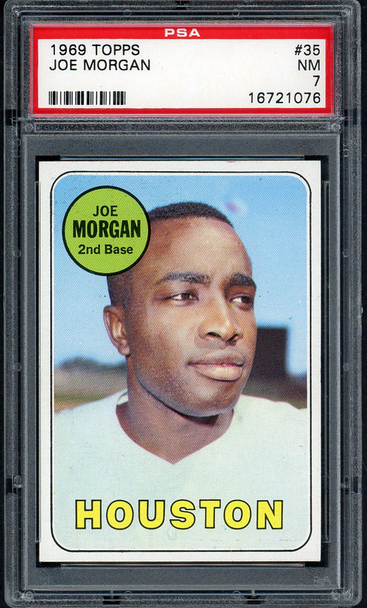 1969 Topps Baseball #035 Joe Morgan Astros PSA 7 NM 554552
