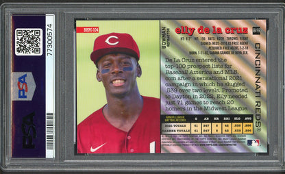 2022 Bowman Heritage Chrome Refractor #104 Elly De La Cruz Reds PSA 9 MINT 554554