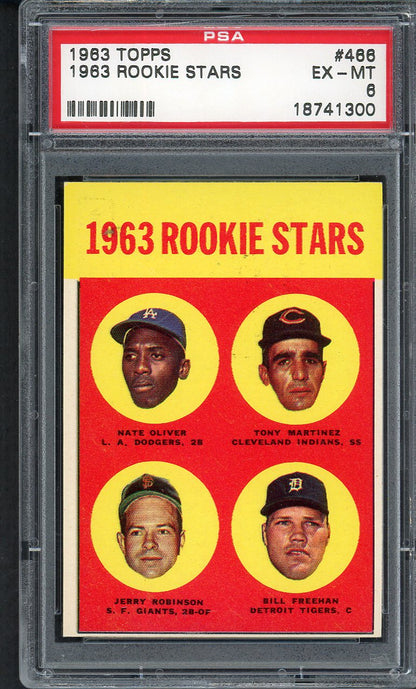 1963 Topps Baseball #466 Bill Freehan Tigers PSA 6 EX-MT 554580