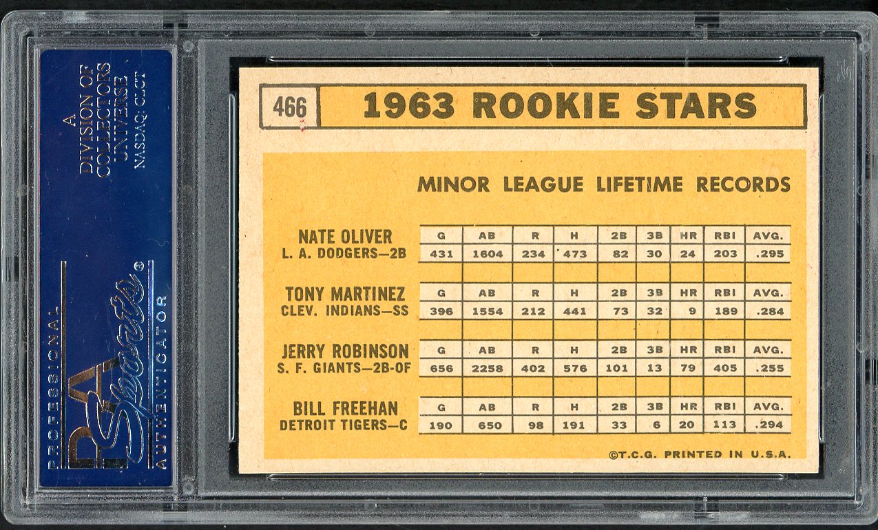1963 Topps Baseball #466 Bill Freehan Tigers PSA 6 EX-MT 554580