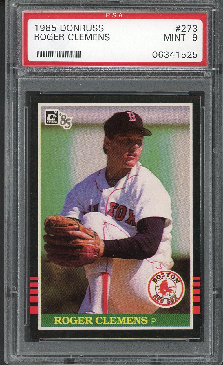 1985 Donruss #273 Roger Clemens Red Sox PSA 9 MINT 554617