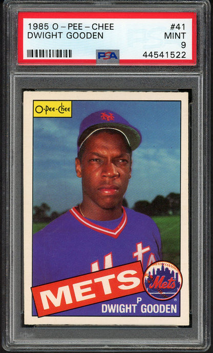 1985 O Pee Chee #041 Dwight Gooden Mets PSA 9 MINT 554631