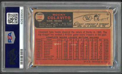 1966 Topps Venezuelan #150 Rocky Colavito Indians PSA 2 GD 554643
