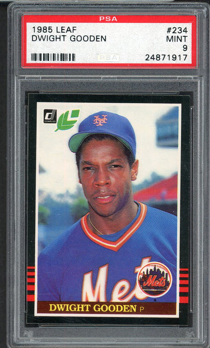 1985 Leaf #234 Dwight Gooden Mets PSA 9 MINT 554644