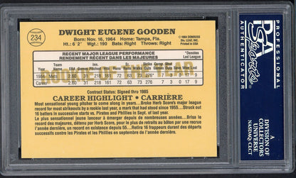 1985 Leaf #234 Dwight Gooden Mets PSA 9 MINT 554644