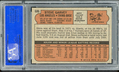 1972 Topps Baseball #686 Steve Garvey Dodgers PSA 8 NM/MT 554654