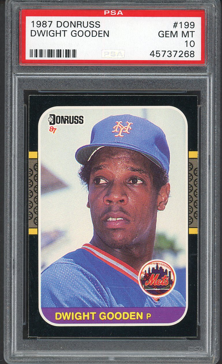 1987 Donruss #199 Dwight Gooden Mets PSA 10 GEM MINT 554690