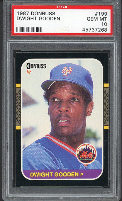 1987 Donruss #199 Dwight Gooden Mets PSA 10 GEM MINT 554690