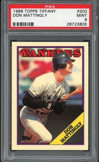 1988 Topps Tiffany #300 Don Mattingly Yankees PSA 9 MINT 554705