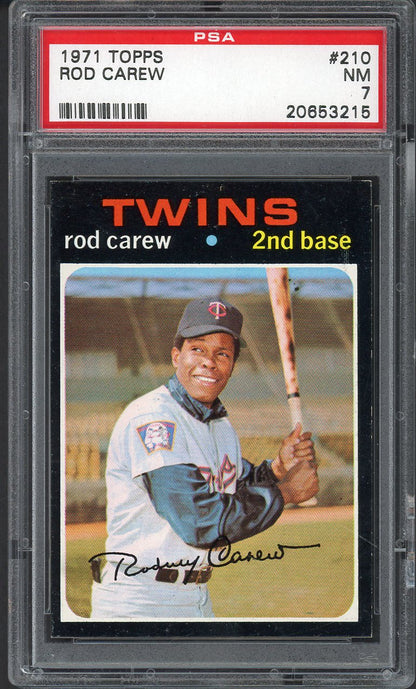 1971 Topps Baseball #210 Rod Carew Twins PSA 7 NM 554707