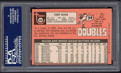 1969 Topps Baseball #600 Tony Oliva Twins PSA 7 NM 554712