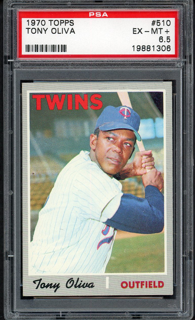 1970 Topps Baseball #510 Tony Oliva Twins PSA 6.5 EX-MT+ 554714