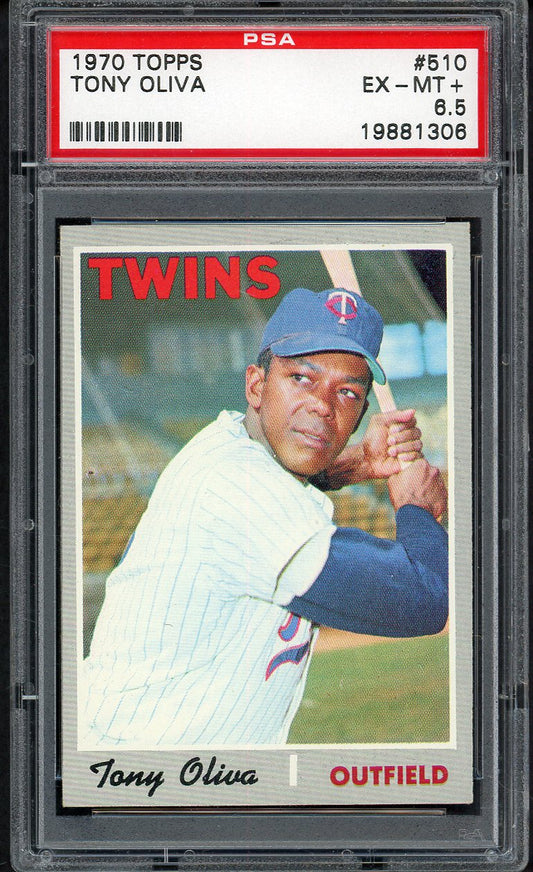 1970 Topps Baseball #510 Tony Oliva Twins PSA 6.5 EX-MT+ 554714