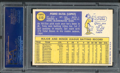 1970 Topps Baseball #510 Tony Oliva Twins PSA 6.5 EX-MT+ 554714