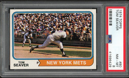 1974 Topps Baseball #080 Tom Seaver Mets PSA 8 NM/MT 554734