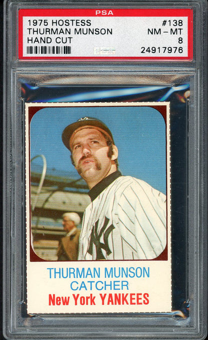1975 Hostess #138 Thurman Munson Yankees PSA 8 NM/MT 554757