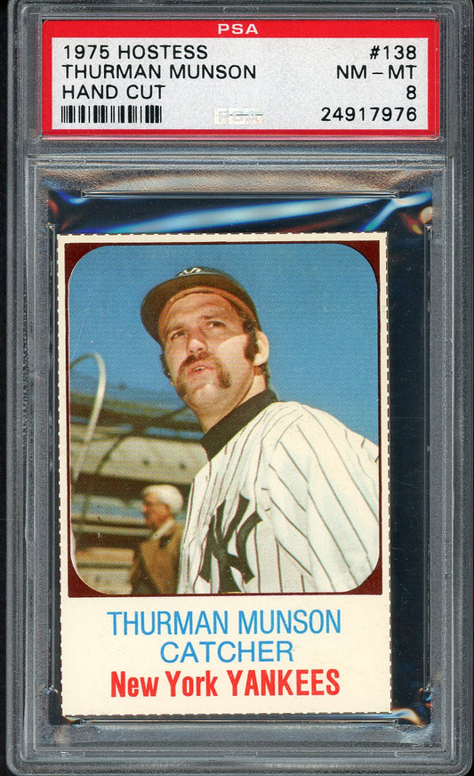 1975 Hostess #138 Thurman Munson Yankees PSA 8 NM/MT 554757