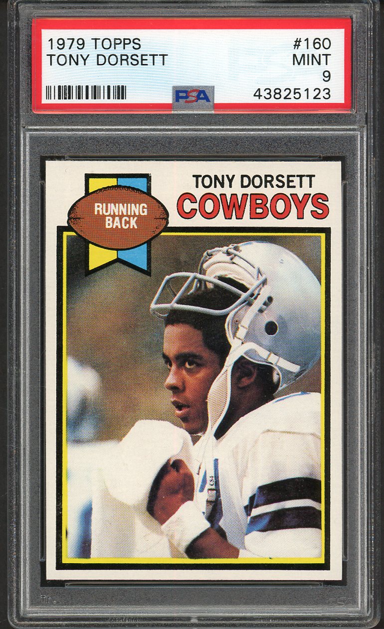 1979 Topps Football #160 Tony Dorsett Cowboys PSA 9 MINT 554766