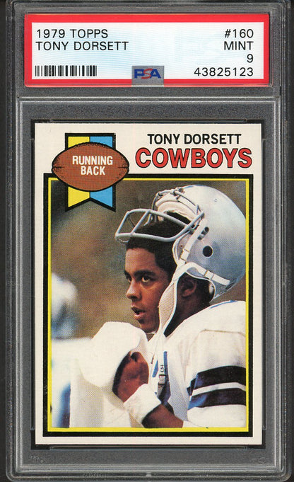 1979 Topps Football #160 Tony Dorsett Cowboys PSA 9 MINT 554766