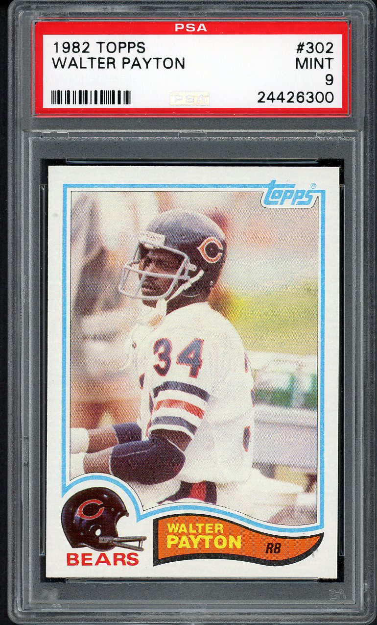 1982 Topps #302 Walter Payton Bears PSA 9 MINT 554799