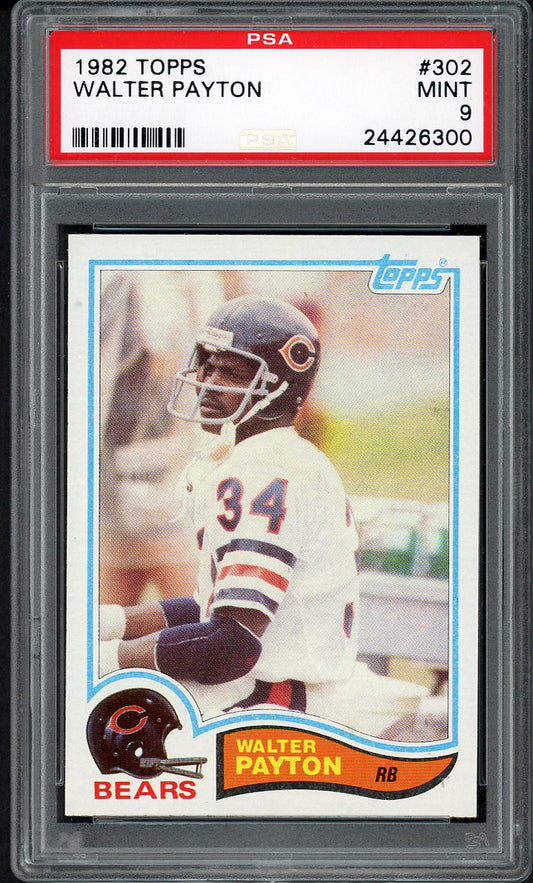1982 Topps #302 Walter Payton Bears PSA 9 MINT 554799
