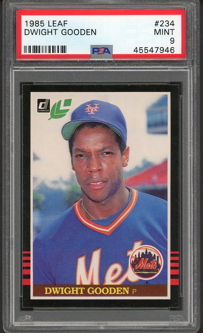 1985 Leaf #234 Dwight Gooden Mets PSA 9 MINT 554818