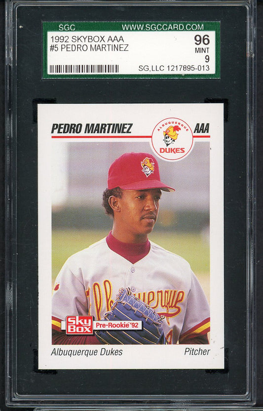 1992 Skybox AAA #005 Pedro Martinez Dukes SGC 9 MINT 554850