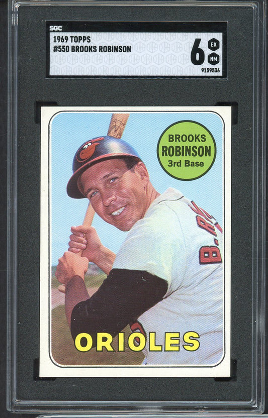 1969 Topps Baseball #550 Brooks Robinson Orioles SGC 6 EX-MT 554853