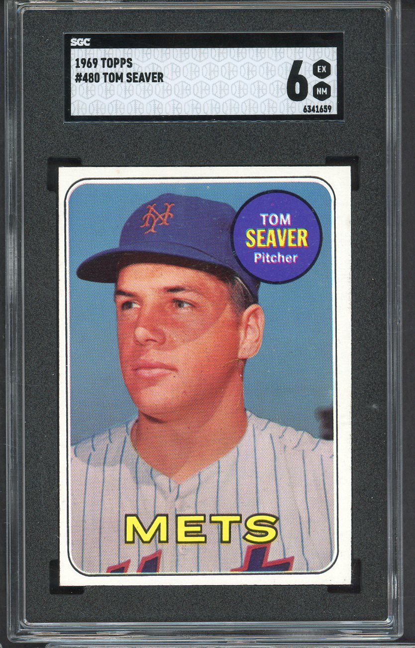 1969 Topps Baseball #480 Tom Seaver Mets SGC 6 EX-MT 554854