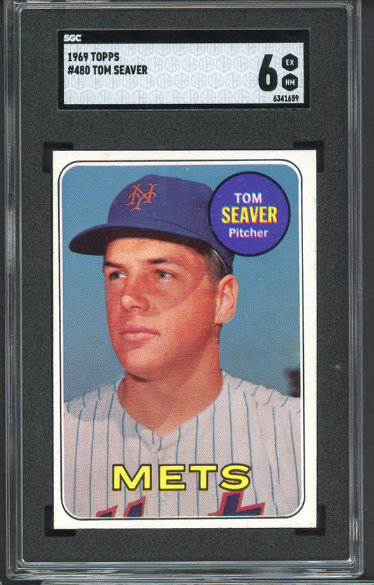 1969 Topps Baseball #480 Tom Seaver Mets SGC 6 EX-MT 554854