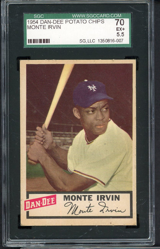 1954 Dan Dee Monte Irvin Giants SGC 5.5 EX+ 554858