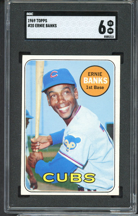 1969 Topps Baseball #020 Ernie Banks Cubs SGC 6 EX-MT 554861