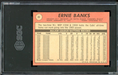 1969 Topps Baseball #020 Ernie Banks Cubs SGC 6 EX-MT 554861