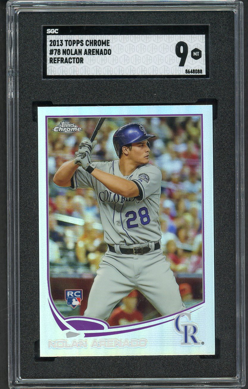 2013 Topps Chrome Refractor #078 Nolan Arenado Rockies SGC 9 MINT 554864